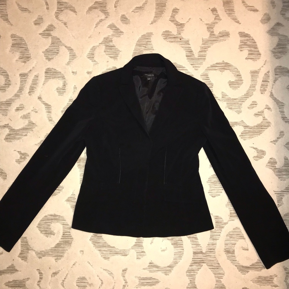 Ann Taylor Black Blazer Womens Size 2